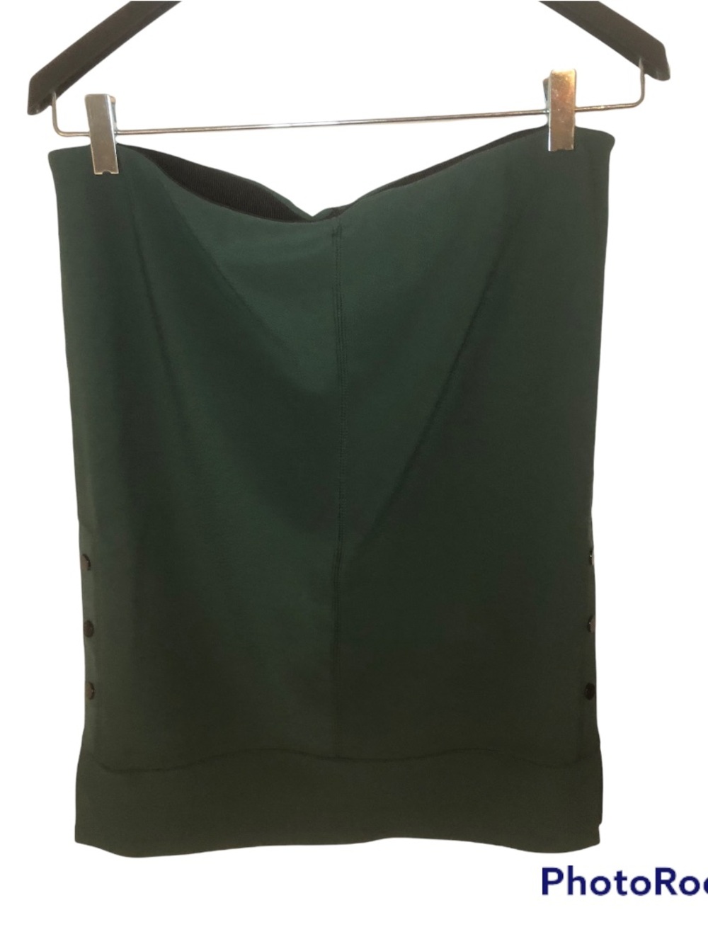 By Malene Birger Dark Green Strapless Pencil Skirt L